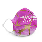 Beautiful Not Broken Pink Kintsugi Watercolor Premium face mask