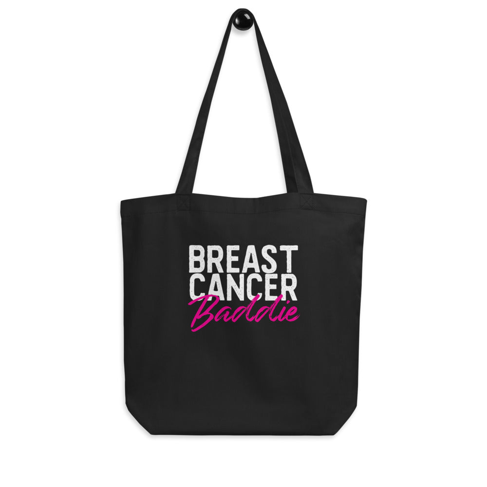 Breast Cancer Baddie Eco Tote Bag For the Breast of Us