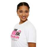 Exclusive FOR HER Race Day Unisex Softstyle Tee (White)