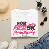 Exclusive FOR HER Race Day Unisex Softstyle Tee (White)