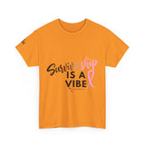 Survivorship Tee with Lift as We Climb on Sleeve