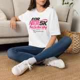 Exclusive FOR HER Race Day Unisex Softstyle Tee (White)