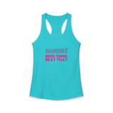 Been there. Beat that. -- Women's Racerback Tank Top