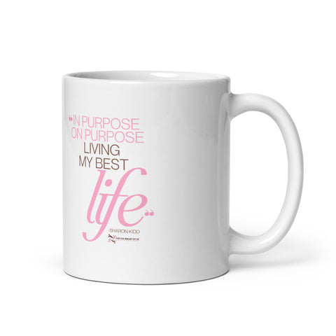 Living My Best Life | White glossy mug