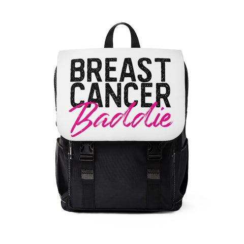 Breast Cancer Baddie Unisex Casual Shoulder Backpack