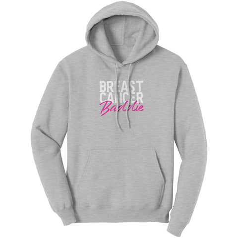 Breast Cancer Baddie (White Logo) Hooded Sweatshirt