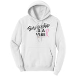 Survivorship is a Vibe (Black Logo) Hooded Unisex Sweatshirt