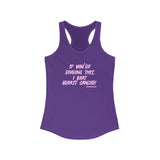 If You're Reading This, I Beat Breast Cancer Women's Ideal Racerback Tank