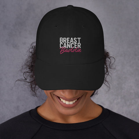 Breast Cancer Baddie Dad hat